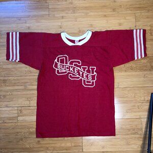 Ohio State Buckeyes Vintage Fan Tee Size M L Football OSU Shirt Vtg College